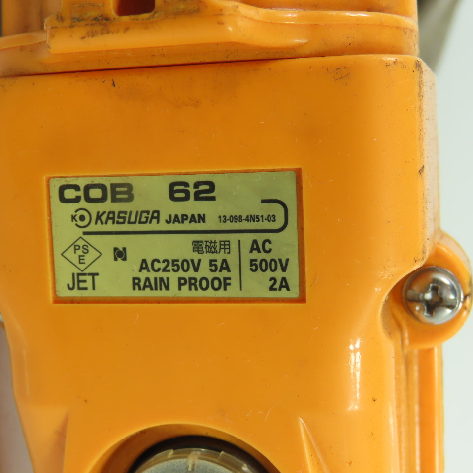 Kasuga COB 62 Pendant Station Hoist Control 4-Button UP DOWN FWD REV