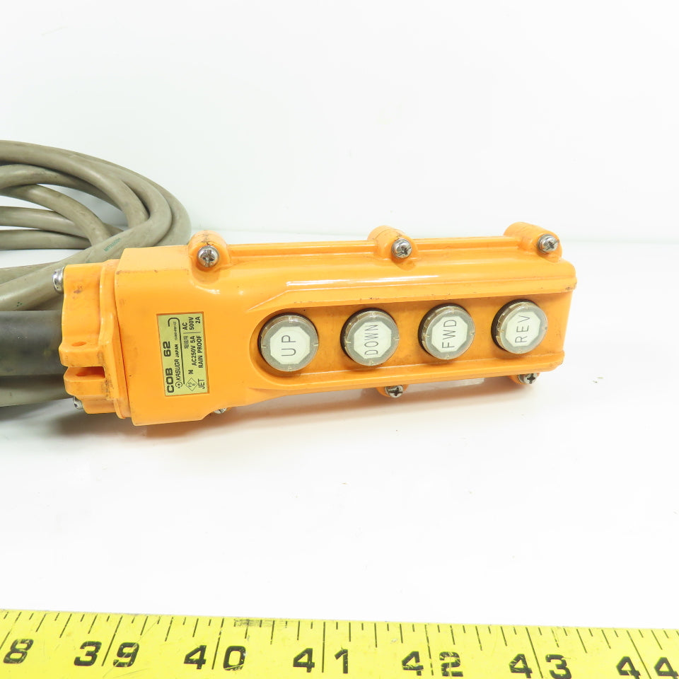 Kasuga COB 62 Pendant Station Hoist Control 4-Button UP DOWN FWD REV