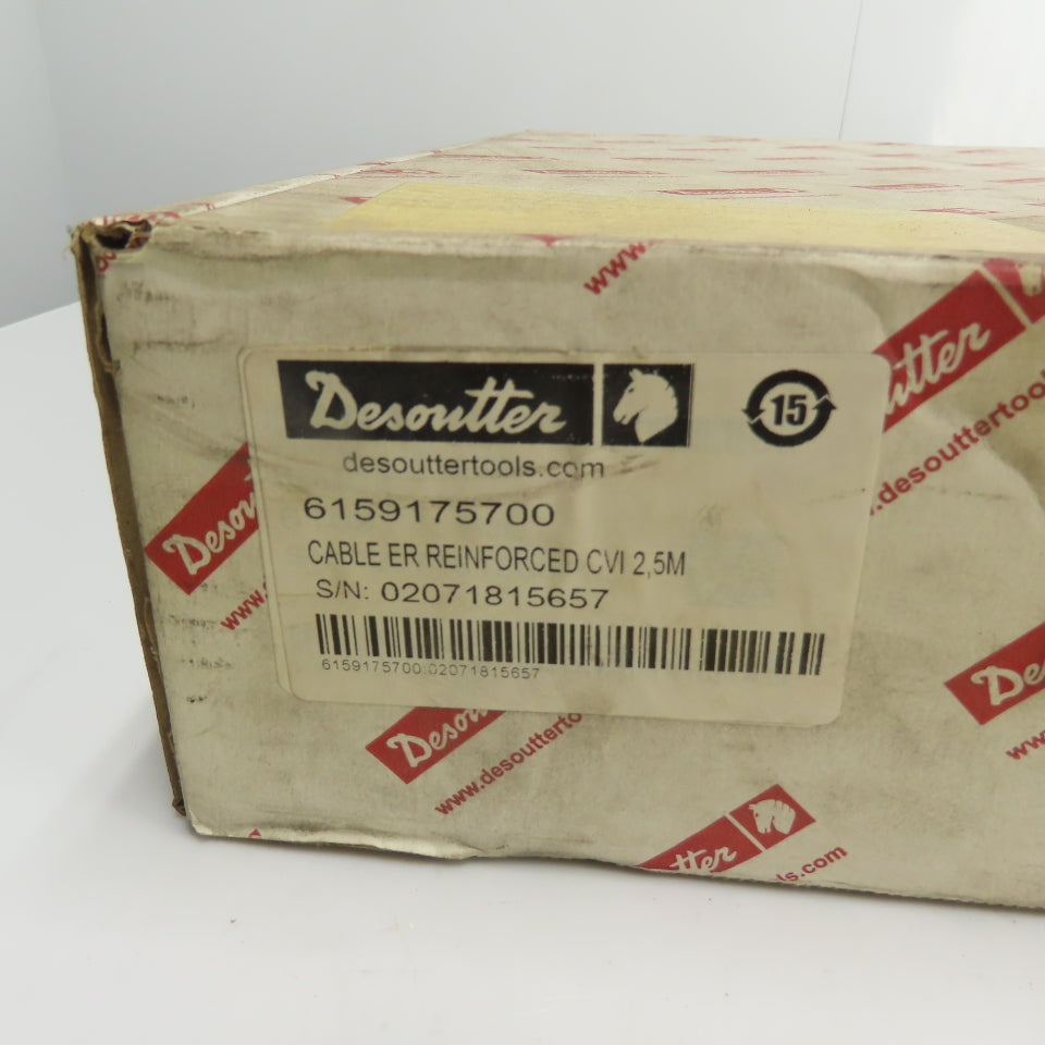 Desoutter 6159175700 Reinforced CVI Tool Cable 2.5M NEW
