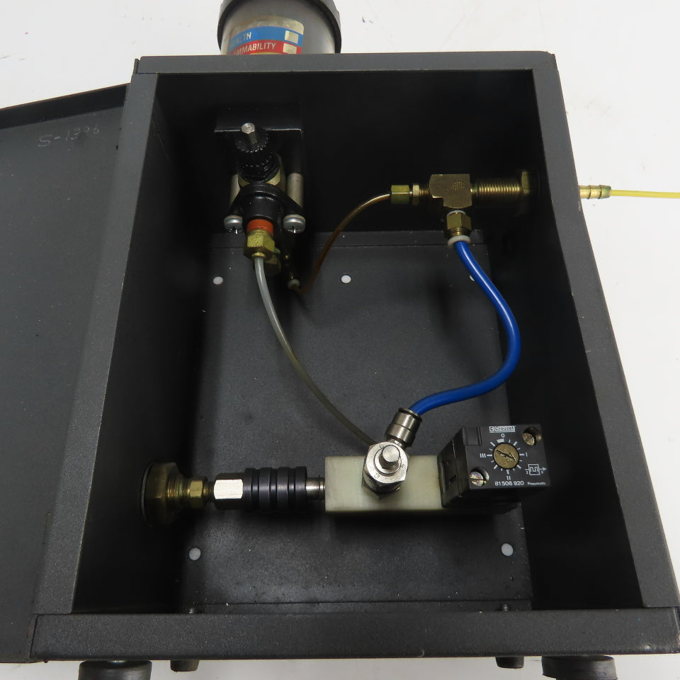 J.J. "Merlin" Systems, Inc. Pneumatic Lubrication Control Box with Reservoir