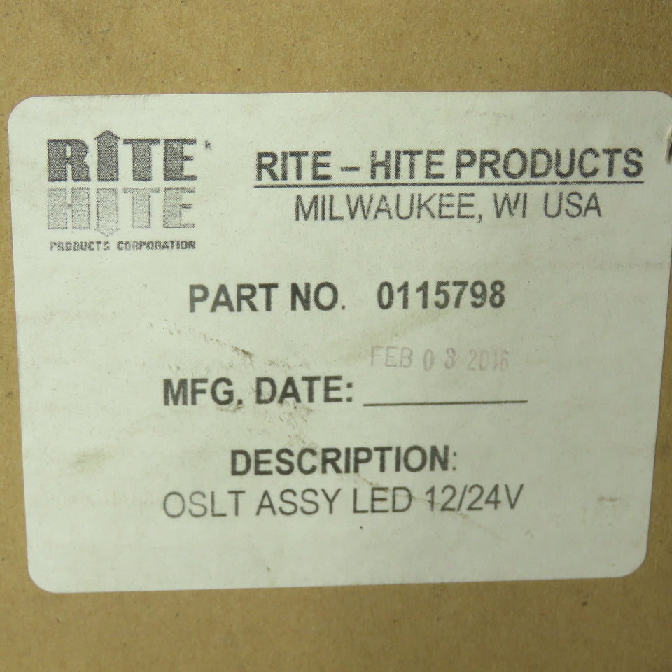 Rite-Hite 0115798 OSLT LED Light Assembly 12/24V Red/Green