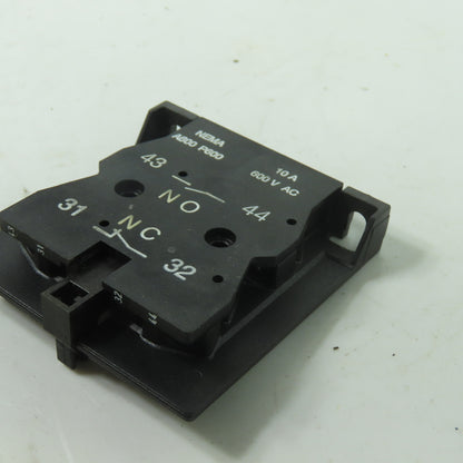 ABB Auxiliary Contact Block 1NO 1NC 10A 600VAC NEMA A600 P600