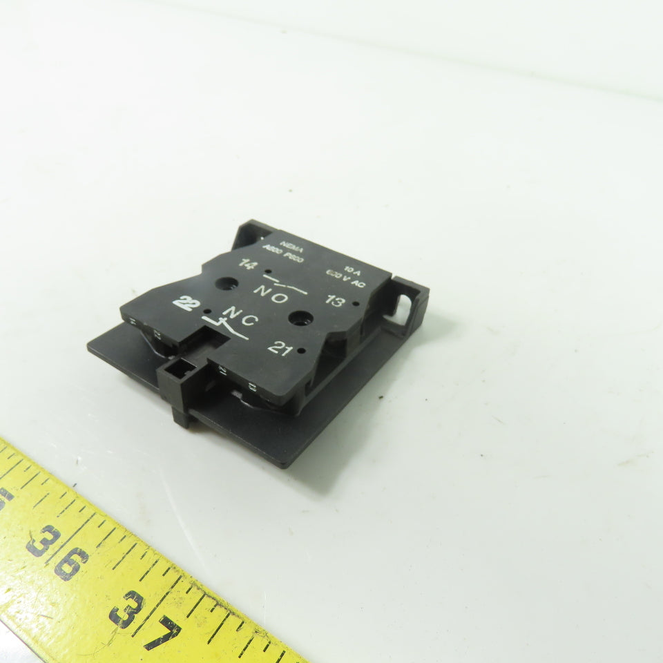 ABB Auxiliary Contact Block 1NO 1NC 10A 600VAC NEMA A600 P600