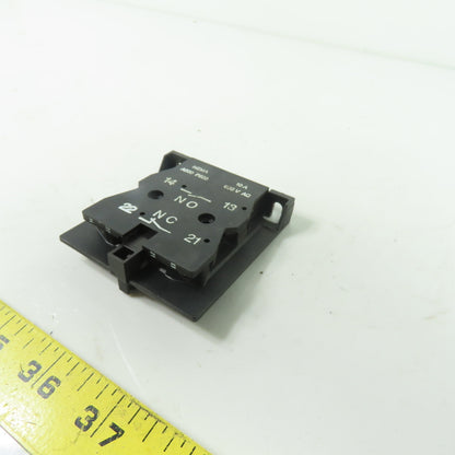 ABB Auxiliary Contact Block 1NO 1NC 10A 600VAC NEMA A600 P600