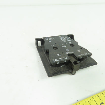 ABB SK 829 002-A CAL 16-11A Side Mount Auxiliary Contact Block 600VAC 10A