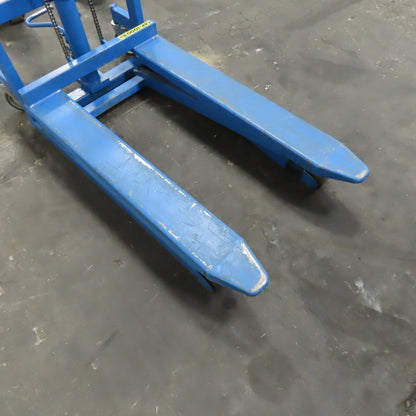 Bishamon LV10W 1000Lbs. Skid Lift Foot Powered Pallet Jack Truck 30" Lift
