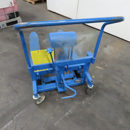 Bishamon LV10W 1000Lbs. Skid Lift Foot Powered Pallet Jack Truck 30" Lift