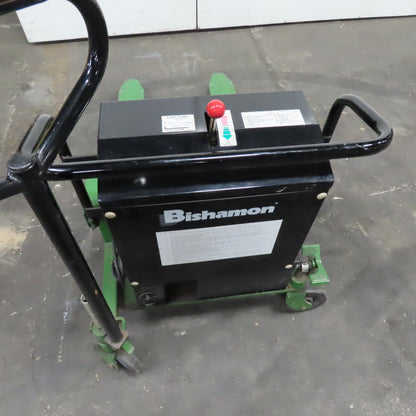 Bishamon LVE-100 2200Lbs. Skid Lift 12V Powered Fork Pallet Truck 30" Lift