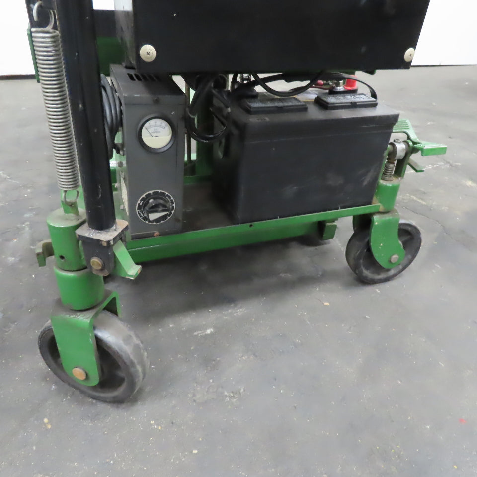Bishamon LVE-100 2200Lbs. Skid Lift 12V Powered Fork Pallet Truck 30" Lift