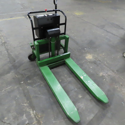 Bishamon LVE-100 2200Lbs. Skid Lift 12V Powered Fork Pallet Truck 30" Lift