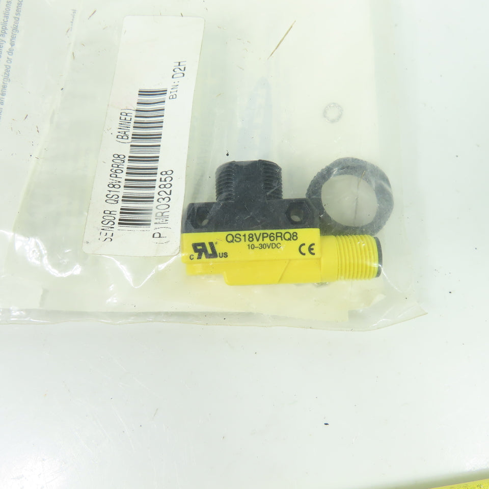 Banner QS18VP6RQ8 WORLD-BEAM Photoelectric Sensor 10-30VDC PNP NEW