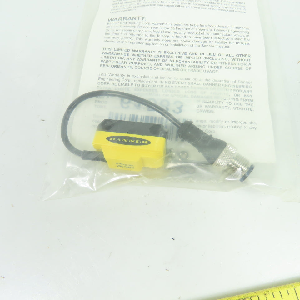 Banner QS186EBQ5 World-Beam Photoelectric Emitter 10-30VDC M12 QD NEW