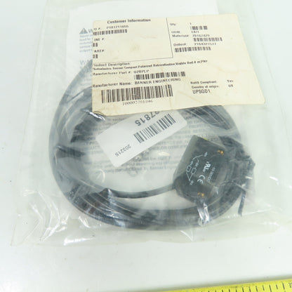 Banner Q20PLP World-Beam Polarized Retroreflective Photoelectric Sensor 10-30VDC