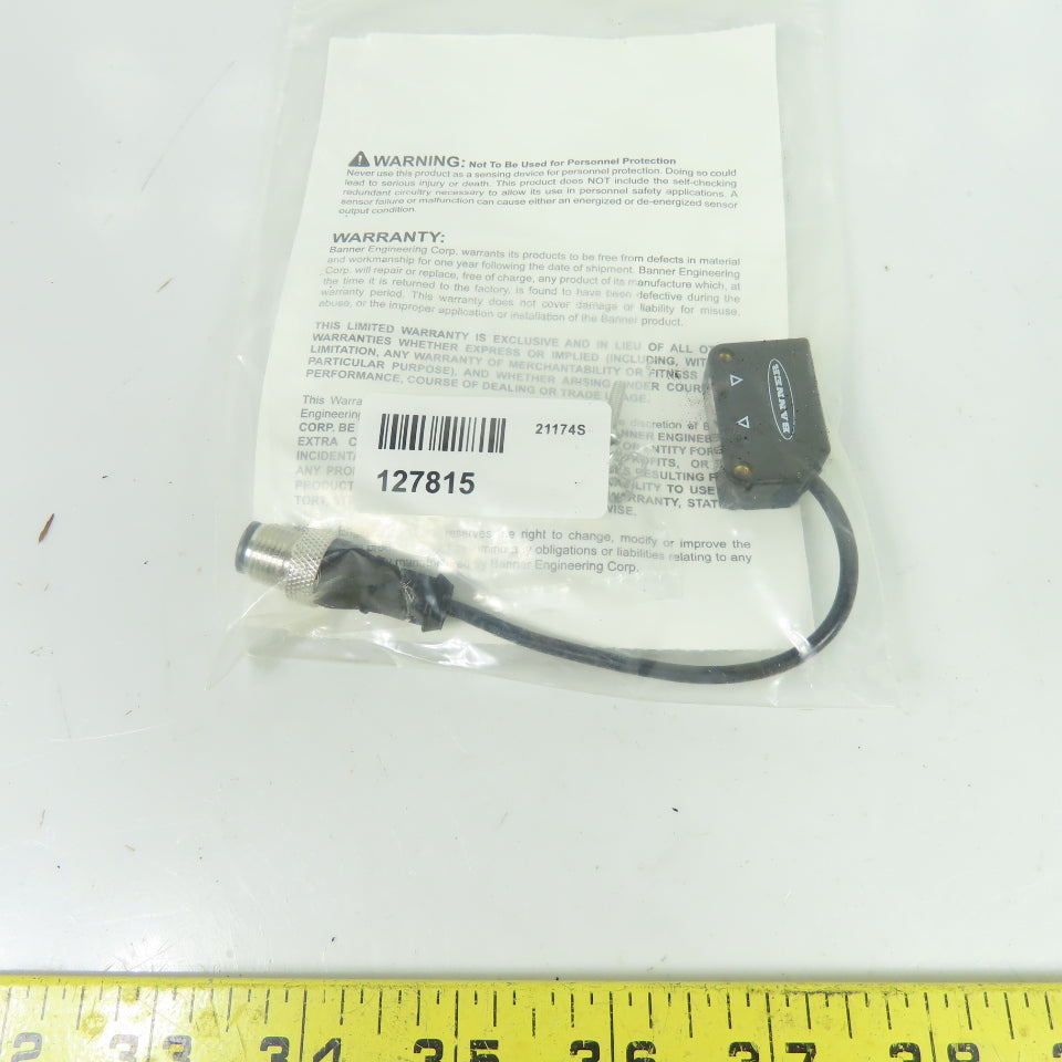 Banner Q20PLVQ5 World-Beam Retroreflective Photoelectric Sensor 10-30VDC