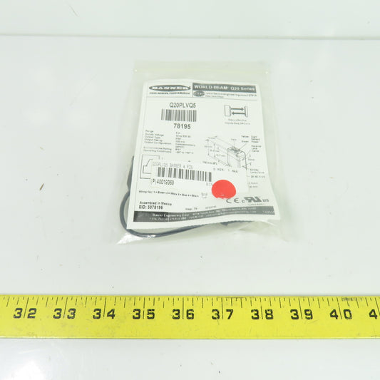 Banner Q20PLVQ5 World-Beam Retroreflective Photoelectric Sensor 10-30VDC