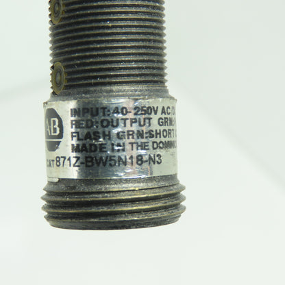 Allen-Bradley 871Z-BW5N18-N3 Inductive Proximity Sensor 40-250V AC/DC 18mm