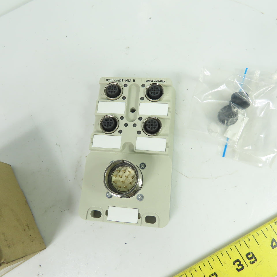 Allen-Bradley 898D-54DT-M12 Bulletin 898D 4-Port Distribution Box 10-30VDC
