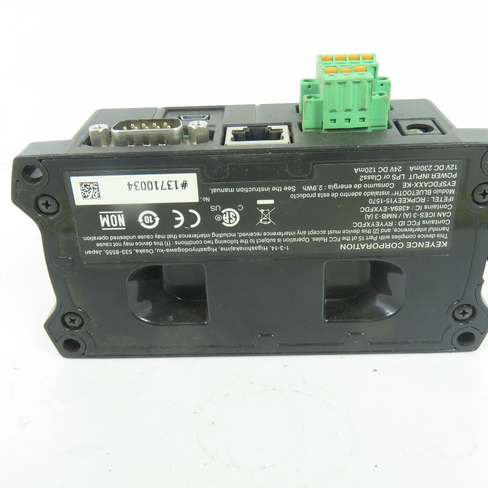 Keyence SR-LR1 Communication Unit Bluetooth Ethernet RS-232C 12-24VDC