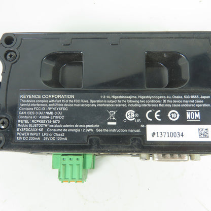 Keyence SR-LR1 Communication Unit Bluetooth Ethernet RS-232C 12-24VDC