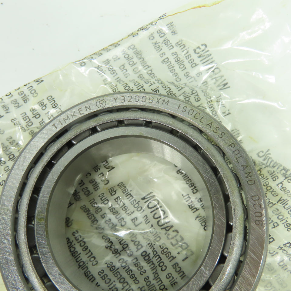 Timken 32009XM-90KM1 Tapered Roller Bearing 45mm Bore 75mm OD