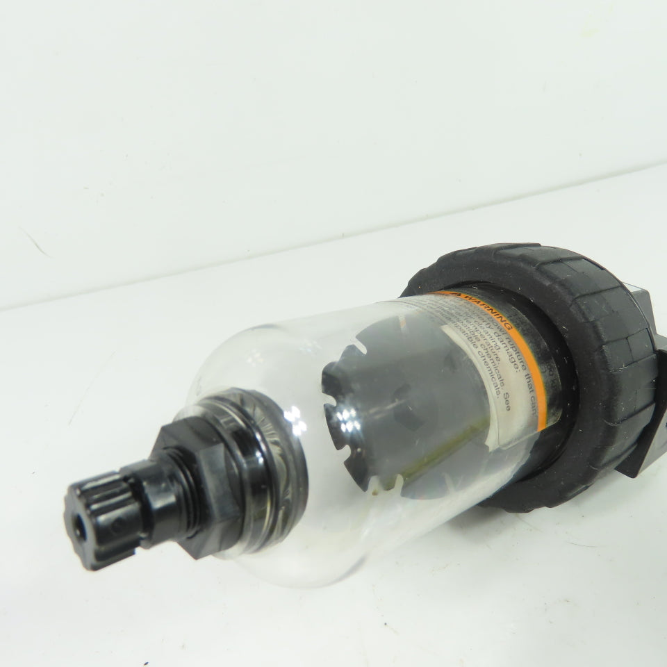 Schrader Bellows 06F11ACSB Air Line Filter 150 psi 125 F Max Polycarbonate Bowl
