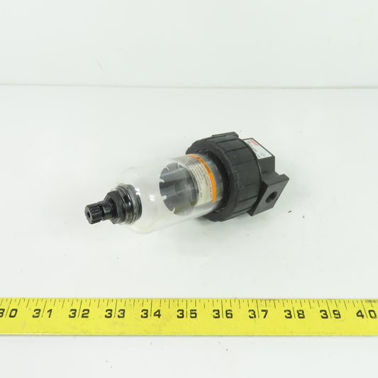 Schrader Bellows 06F11ACSB Air Line Filter 150 psi 125 F Max Polycarbonate Bowl