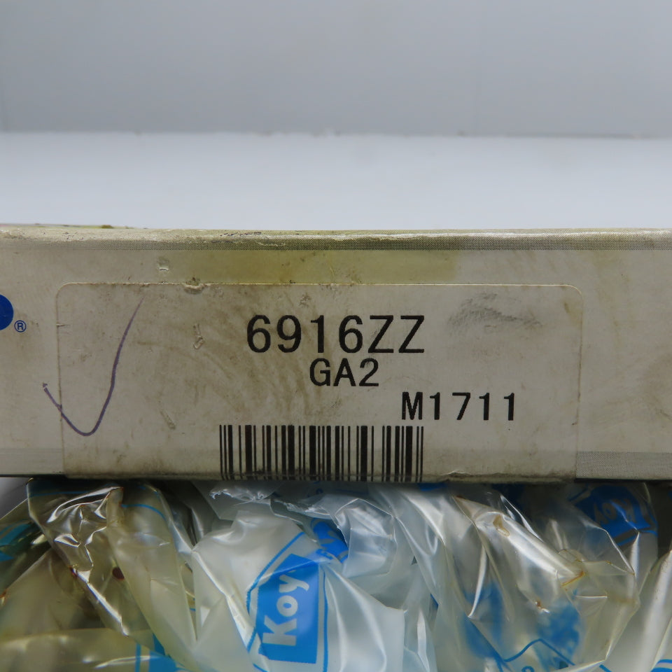 Koyo 6916ZZ Double Shielded Ball Bearing