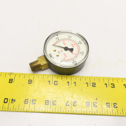 WIKA 8990684 111.10 Pressure Gauge 0-3000 PSI 1/4" NPT Lower Mount 2.5" Dial