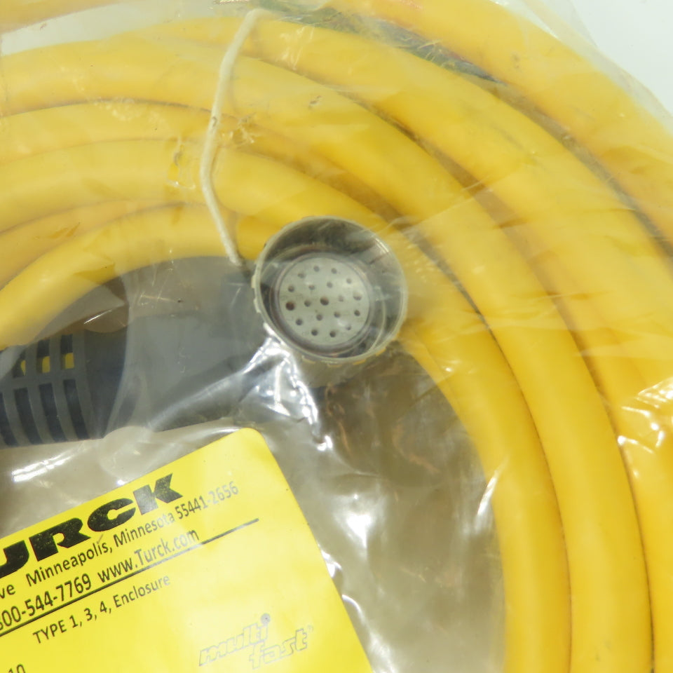 Turck CKWMS 19-191-10 Multifast Cable 19-Pin M23 Female Right-Angle 10m U-39924