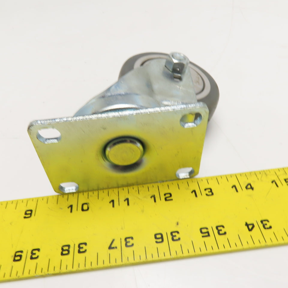 SC 3" Plate Mount Non Marking Swivel Caster 3-5/8" x 2-3/8" Plate
