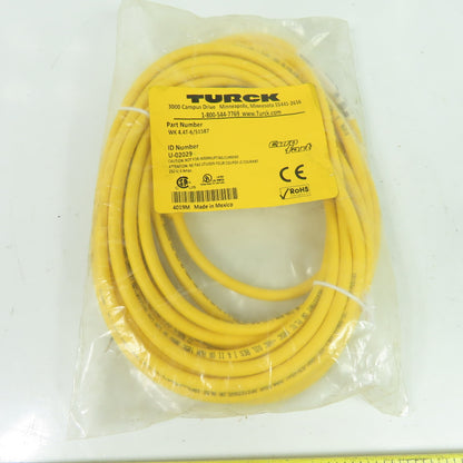 Turck U-02029 WK 4.4T-6/S1587 Eurofast Cordset Cable 4-Pin Female Right Angle