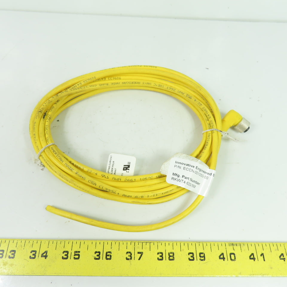 Lumberg ECCN-001050-00 RKWT4-633/5M M12 Right Angle Female 4-Pin 5m Sensor Cable