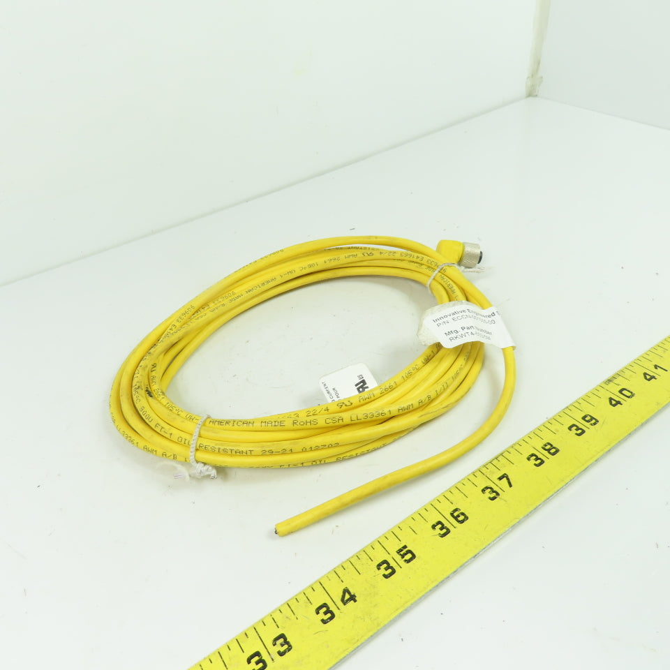 Lumberg ECCN-001050-00 RKWT4-633/5M M12 Right Angle Female 4-Pin 5m Sensor Cable