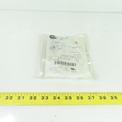 Allen-Bradley 871A-TS4-N3 Straight Female Mini 4-Pin PG16 Electrical Connector