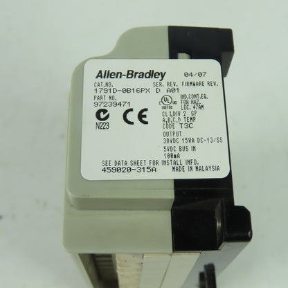 Allen-Bradley 1791D-0B16PX CompactBlock I/O 16-Output Module DC Power
