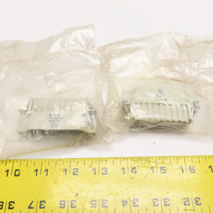 HARTING 09210253001 Han 25D-STI-C Male Connector Inserts Lot of 2