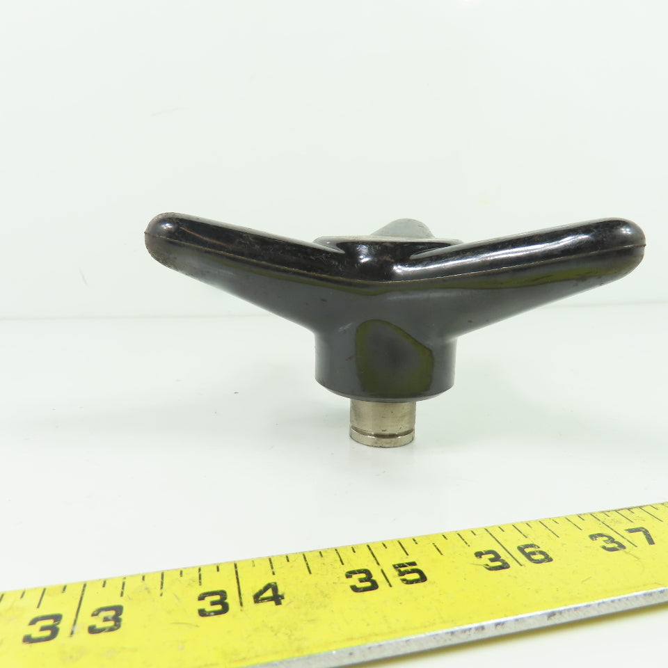 3-Arm Star Hand Knob with Threaded Metal Insert
