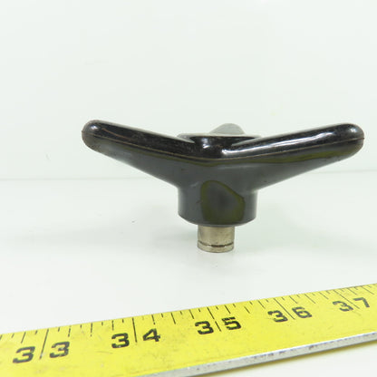 3-Arm Star Hand Knob with Threaded Metal Insert