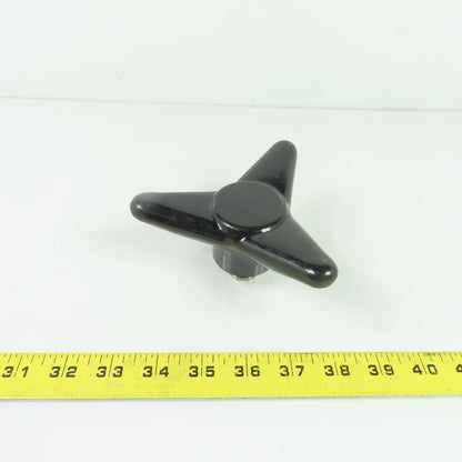 3-Arm Star Hand Knob with Threaded Metal Insert