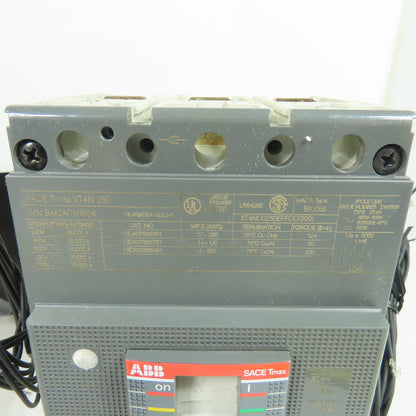 ABB XT4NU3250EFFDC0XXX SACE TMAX XT4 N 250 250A 3-Pole Circuit Breaker 600V Ekip