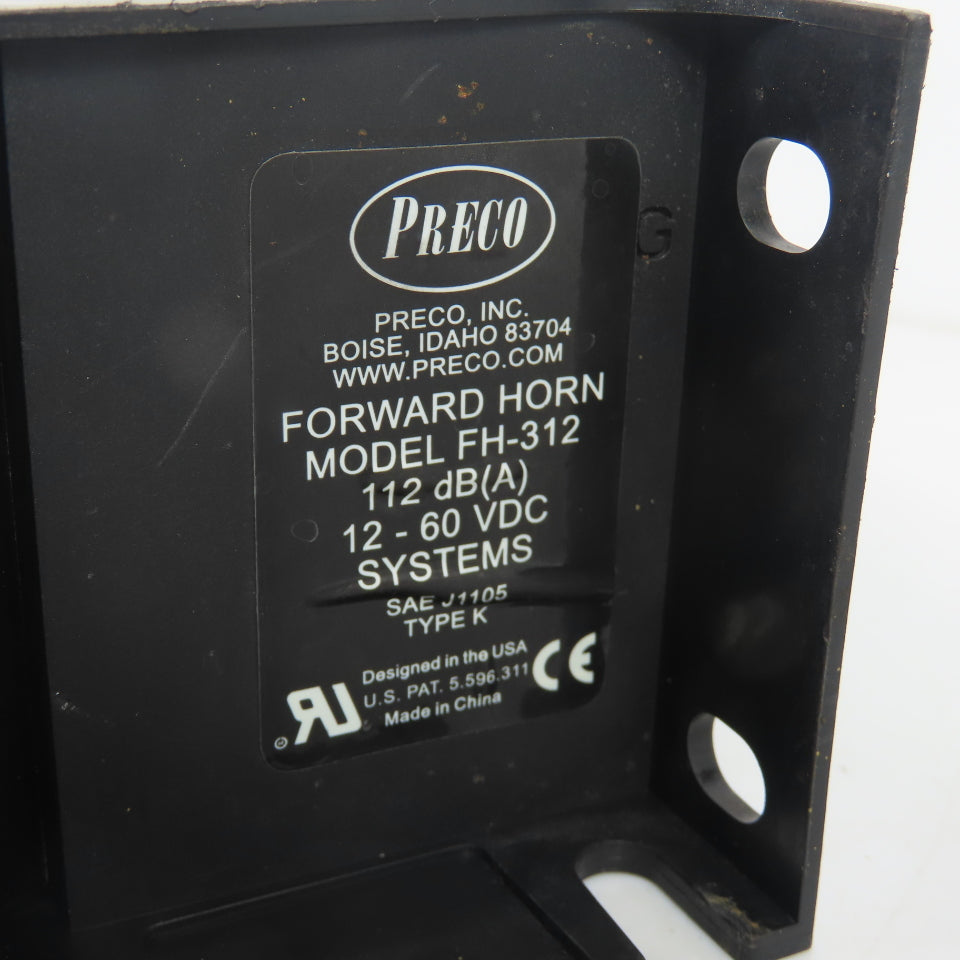 Preco FH-312 Forward Horn 112 dB 12-60VDC From Caterpillar E5000