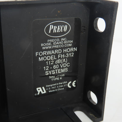 Preco FH-312 Forward Horn 112 dB 12-60VDC From Caterpillar E5000
