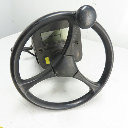 Caterpillar E5000 Forklift Steering Column Assembly W/Steering Wheel and Display