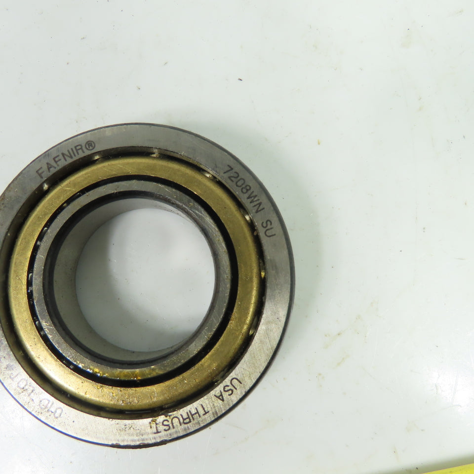 Fafnir 7208WN SU Angular Contact Thrust Ball Bearing 80mm OD x 40mm Bore NEW