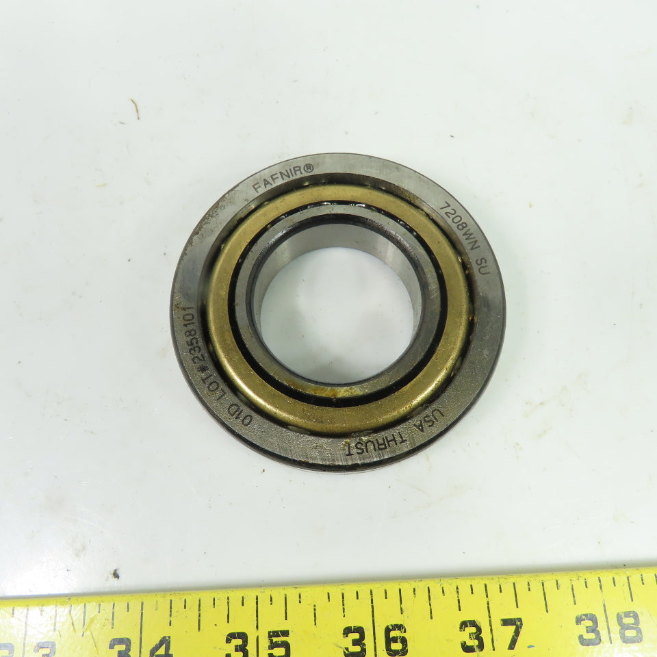 Fafnir 7208WN SU Angular Contact Thrust Ball Bearing 80mm OD x 40mm Bore NEW