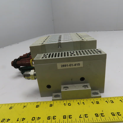 Numatics I62BB500M000061 6-Station Solenoid Valve Manifold 24VDC 150 PSIG