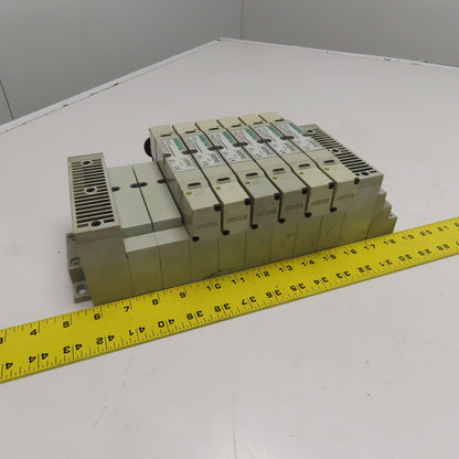Numatics I62BB500M000061 6-Station Solenoid Valve Manifold 24VDC 150 PSIG