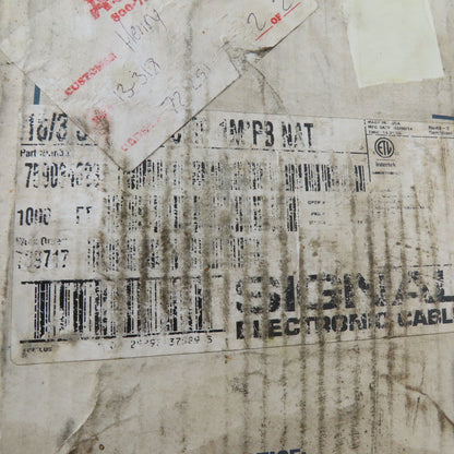 Signal Electronic Cable 75903 18/3 Shielded Plenum CMP Signal Cable 900ft Box