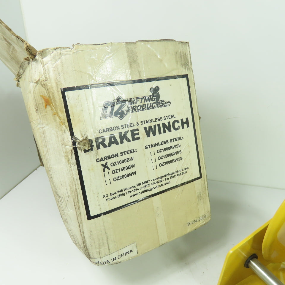OZ Lifting Products OZ1000BW Carbon Steel Brake Winch 1000 lb Capacity