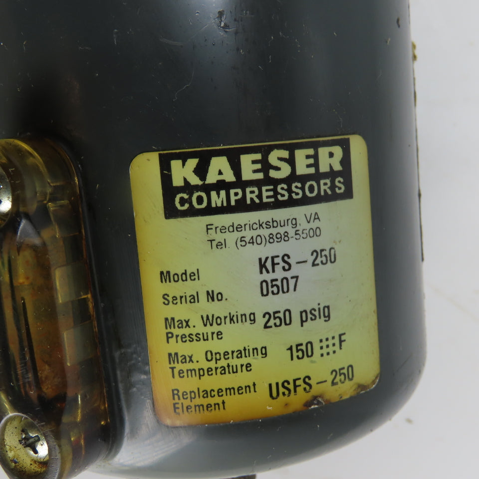 Kaeser KFS-250 Compressed Air Filter 1-1/2" NPT